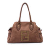 Fendi Medium Zucca Nubuck Etniko Du Jour Handbag Secondhand