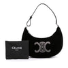 Celine Velvet Strass Triomphe Ava Shoulder Bag Secondhand