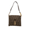 Fendi Zucca Canvas Flap Shoulder Bag Secondhand