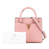 Secondhand Versace Grained Calfskin Virtus Top Handle Satchel