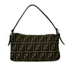Fendi Zucca Canvas Double Flap Shoulder Bag Secondhand