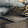 Fendi Zucca Canvas Double Flap Shoulder Bag Secondhand
