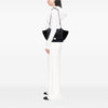 Celine Medium Drummed Calfskin and Suede Trapeze Satchel Secondhand