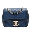 Chanel Mini Square Calfskin Graphic Flap Secondhand