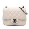 Chanel Mini Square Classic Crumpled Calfskin Single Flap Secondhand