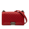 Chanel Old Medium Quilted Caviar Boy Flap Secondhand