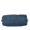 Miu Miu Denim Embroidered Logo Wristlet Pouch Secondhand