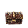 Valentino Small Embroidered Leather Rockstud Glam Lock Crossbody Secondhand