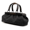 Gucci GG Canvas Wood Frame Handbag Secondhand