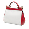 Dolce & Gabbana Small Tricolor Grained Calfskin Miss Sicily Satchel Secondhand