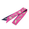 Chanel Coco Charms Print Silk Slim Bandeau Scarf Secondhand