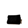 Chanel Quilted Velvet Camellia Wristlet Clutch Secondhand