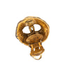 Chanel Gold Plated CC Hollow Round Clip On Earrings Secondhand