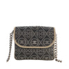 Chanel Camellia Printed Canvas Double Side Flap Secondhand