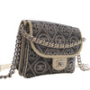Secondhand Chanel Camellia Printed Canvas Double Side Flap