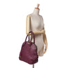Burberry Medium Grained Calfskin Heritage Orchard Bowling Bag Secondhand