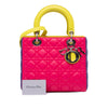 Dior Medium Tricolor Lambskin Cannage Lady Dior Secondhand