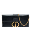 Dior Leather Montaigne 30 Clutch with Chain Secondhand