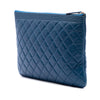 Chanel Medium Quilted Caviar Boy O Case Clutch Secondhand