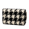 Chanel CC Houndstooth Tweed Wallet On Chain Secondhand
