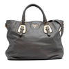 Prada Soft Calfskin Open Convertible Shopping Tote Secondhand