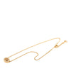 Dior Gold Plated Strass CD Logo Pendant Necklace Secondhand