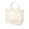 Dior Small Embroidered Mesh Macrame Book Tote Secondhand