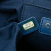 Chanel CC Quilted Denim Trip Vanity Case with Chain Secondhand