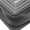 Chanel Old Medium Braided Tweed and Calfskin Boy Flap Secondhand