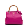 Gucci Small Calfskin Bamboo Shopper Satchel Secondhand