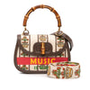 Secondhand Gucci 100th Anniversary Medium Canvas 1947 Bamboo Top Handle Bag