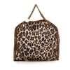 Stella McCartney Falabella Leopard Printed Canvas Fold Over Tote Secondhand