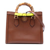 Secondhand Gucci Medium Leather Bamboo Diana Satchel