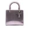 Dior Medium Metallic Patent Microcannage Lady Dior Secondhand
