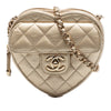Chanel Mini Metallic Lambskin CC in Love Heart Crossbody Secondhand