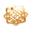 Chanel CC Gold Plated Filigree Brooch Secondhand