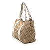 Gucci Medium GG Canvas Bamboo Libeccio Tote Secondhand