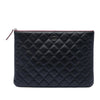 Chanel Medium Quilted Lambskin O Case Clutch Secondhand