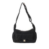 Chanel Large CC Quilted Velvet Effect Nylon Bowling Bag Secondhand