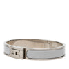 Hermès Palladium Plated Enamel Jet Bracelet Secondhand