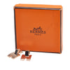 Hermès Rose Gold Plated Enamel Eileen Push Back Earrings Secondhand