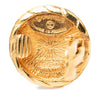 Chanel CC Gold Plated Round Clip On Earrings Secondhand