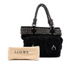 LOEWE Suede Braided Chain Pocket Tote Secondhand