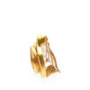 Chanel Gold Plated CC Heart Clip on Earrings Secondhand