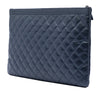 Chanel Large Quilted Caviar Boy O Case Clutch Secondhand