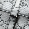Gucci GG Embossed Perforated Double Belt Bag Secondhand