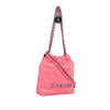 Chanel Mini Shiny Calfskin Rainbow Hardware 22 Handbag Secondhand