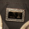 Fendi Mini Zucchino Canvas Forever Studded Bauletto Boston Bag Secondhand
