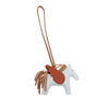 Hermès Milo Lambskin and Swift Grigri Rodeo Pegase Bag Charm PM Secondhand