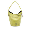 Chanel Small Perforated Calfskin Logo Eyelet Bucket Bag Secondhand
